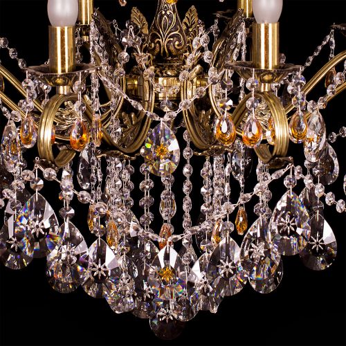 Люстра бронзовая Мелания №8/2 в Магнитогорске Гусь Хрустальный