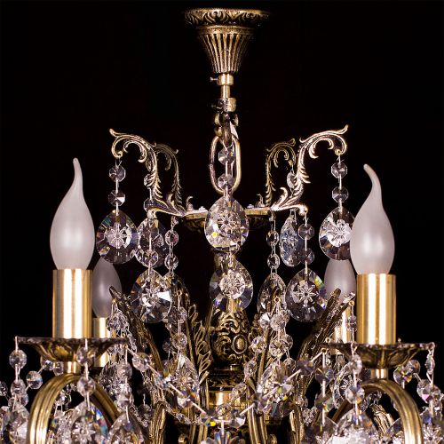 Люстра бронзовая Мелания №8/3 в Магнитогорске Гусь Хрустальный