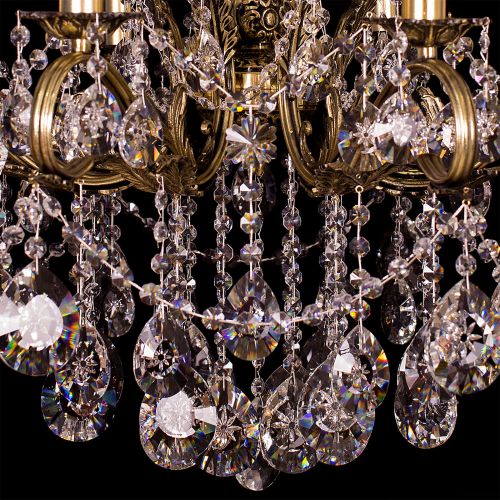 Люстра бронзовая Мелания №8/3 в Магнитогорске Гусь Хрустальный