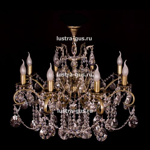 Люстра бронзовая Мелания №8/3 в Магнитогорске Гусь Хрустальный