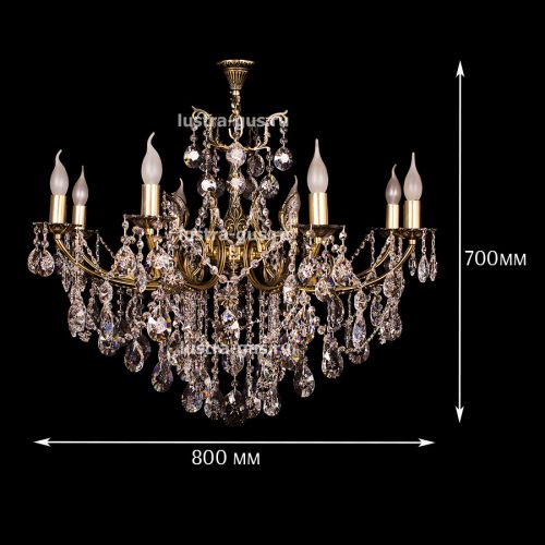 Люстра бронзовая Мелания №8 в Магнитогорске Гусь Хрустальный