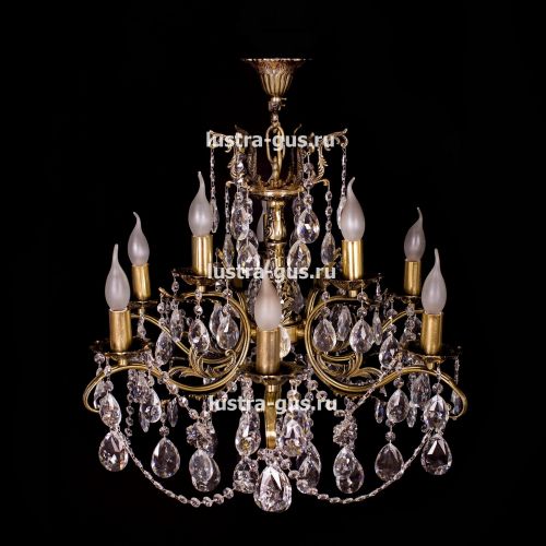 Люстра бронзовая Мелания №9 в Магнитогорске Гусь Хрустальный