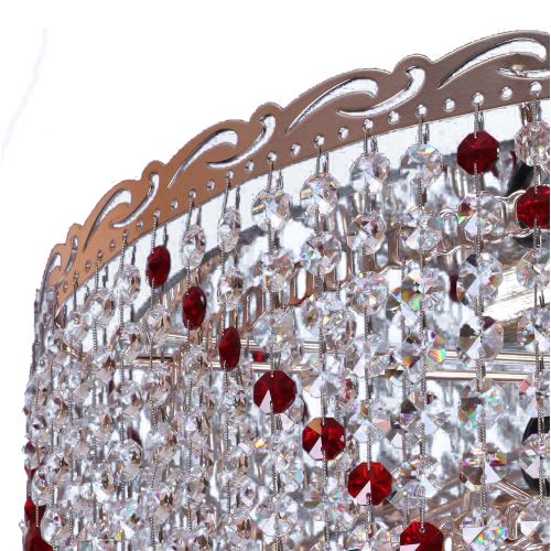 Люстра Капель обтикон цветной в Магнитогорске Гусь Хрустальный