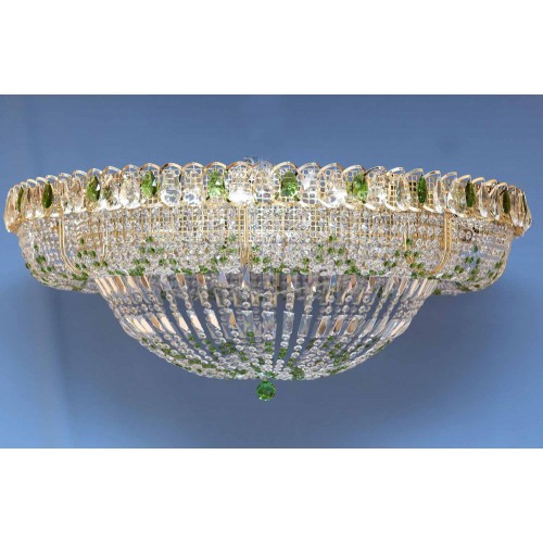 Люстра Кольцо 1000 мм Купол цветная в Магнитогорске Гусь Хрустальный