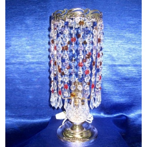 Лампа настольная Анжелика 2 Меланж карандаш цветная в Магнитогорске Гусь Хрустальный