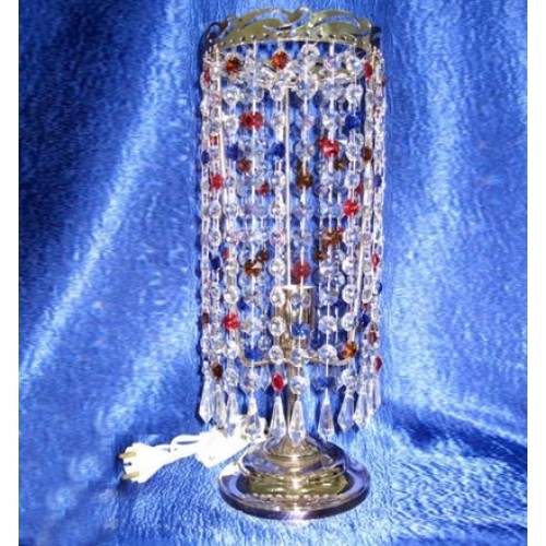 Лампа настольная Анжелика Меланж Карандаш в Магнитогорске Гусь Хрустальный