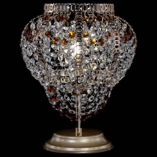 Настольная лампа Альфа №1 чайная в Магнитогорске Гусь Хрустальный