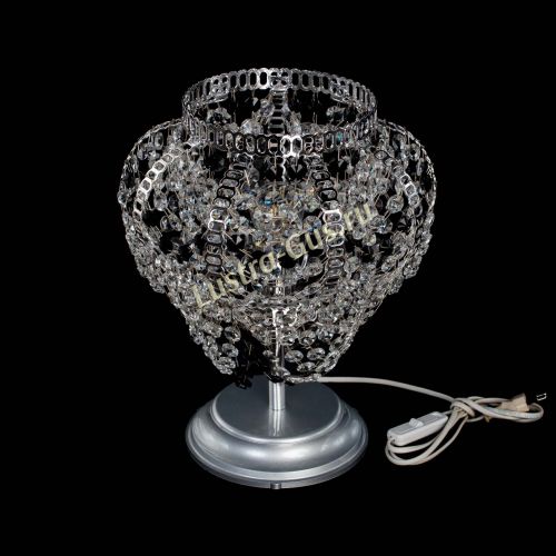 Настольная лампа Альфа №1 черная в Магнитогорске Гусь Хрустальный