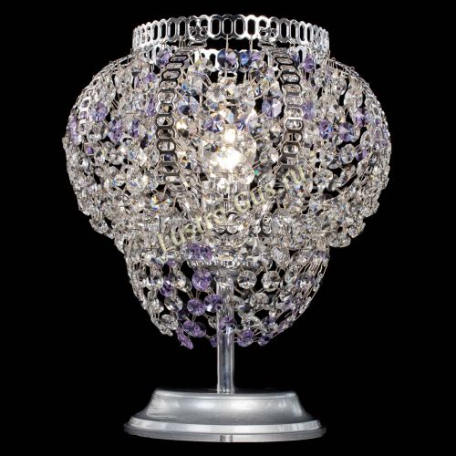 Настольная лампа Альфа №1 фиолетовая в Магнитогорске Гусь Хрустальный