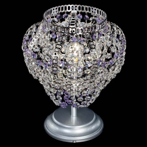 Настольная лампа Альфа №1 фиолетовая в Магнитогорске Гусь Хрустальный