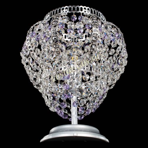 Настольная лампа Альфа №1 фиолетовая в Магнитогорске Гусь Хрустальный