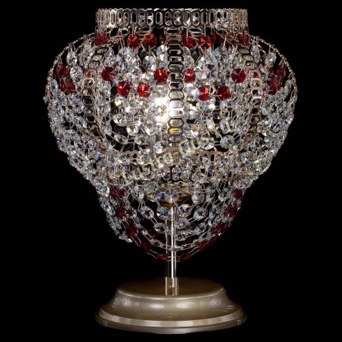 Настольная лампа Альфа №1 красная в Магнитогорске Гусь Хрустальный