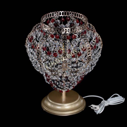 Настольная лампа Альфа №1 красная в Магнитогорске Гусь Хрустальный
