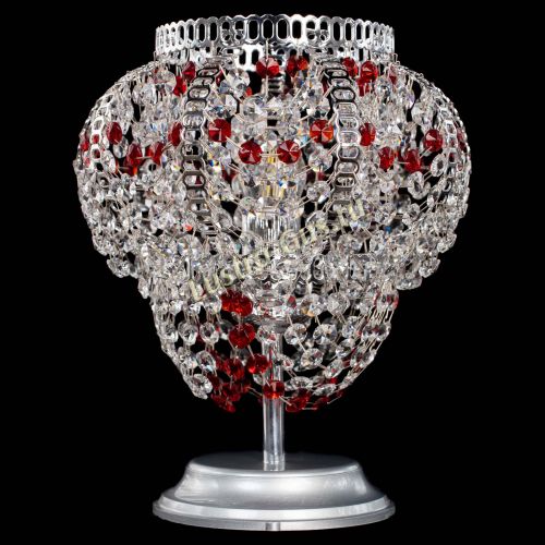 Настольная лампа Альфа №1 красная в Магнитогорске Гусь Хрустальный