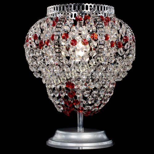Настольная лампа Альфа №1 красная в Магнитогорске Гусь Хрустальный