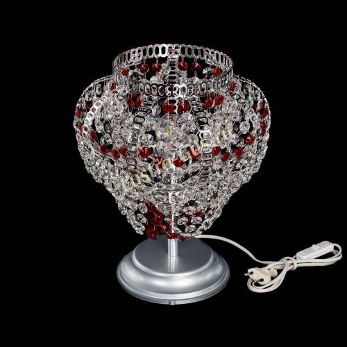 Настольная лампа Альфа №1 красная в Магнитогорске Гусь Хрустальный