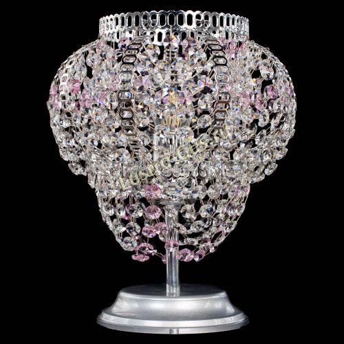 Настольная лампа Альфа №1 розовая в Магнитогорске Гусь Хрустальный