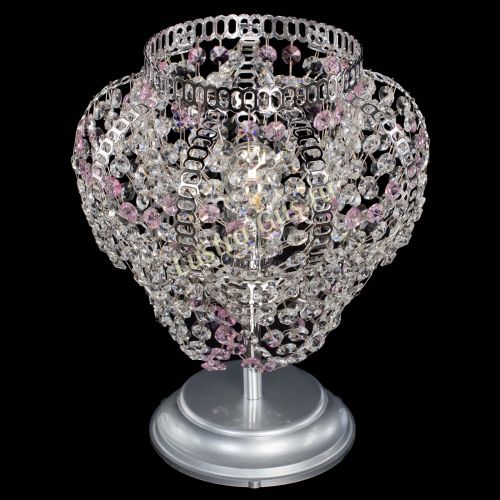 Настольная лампа Альфа №1 розовая в Магнитогорске Гусь Хрустальный