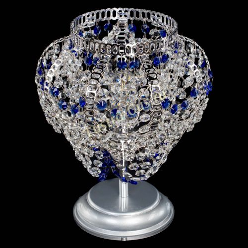 Настольная лампа Альфа №1 синяя в Магнитогорске Гусь Хрустальный