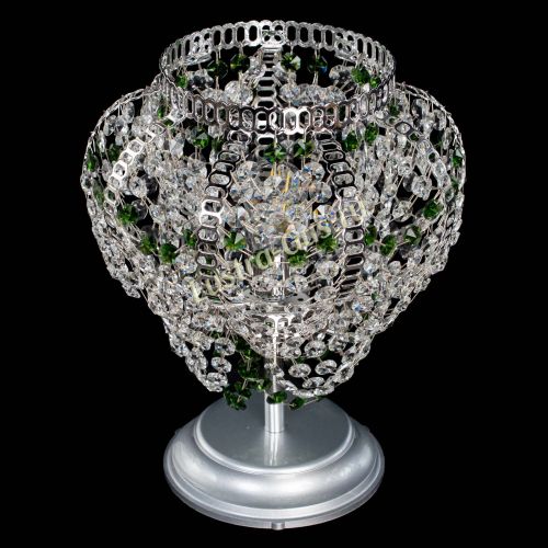 Настольная лампа Альфа №1 зеленая в Магнитогорске Гусь Хрустальный