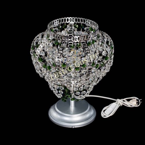 Настольная лампа Альфа №1 зеленая в Магнитогорске Гусь Хрустальный