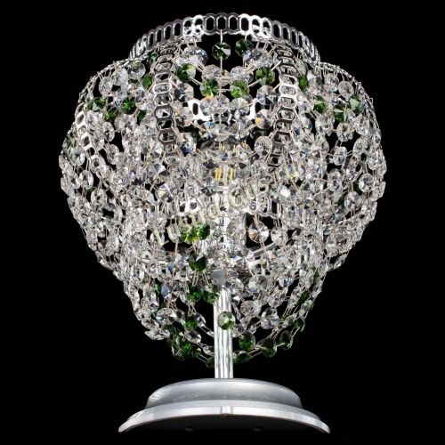 Настольная лампа Альфа №1 зеленая в Магнитогорске Гусь Хрустальный