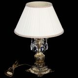 Бронзовая настольная лампа Антик №1 Баден с абажуром в Магнитогорске Бронзовая настольная лампа Антик №1 Баден с абажуром в Магнитогорске