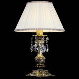 Бронзовая настольная лампа Антик №1 Лучик с абажуром в Магнитогорске