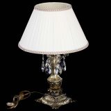 Бронзовая настольная лампа Антик №1 Лучик с абажуром в Магнитогорске