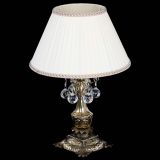 Бронзовая настольная лампа Антик №1 Шар  с абажуром в Магнитогорске