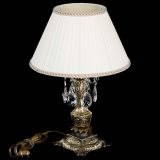 Бронзовая настольная лампа Антик №1 Журавлик с абажуром в Магнитогорске