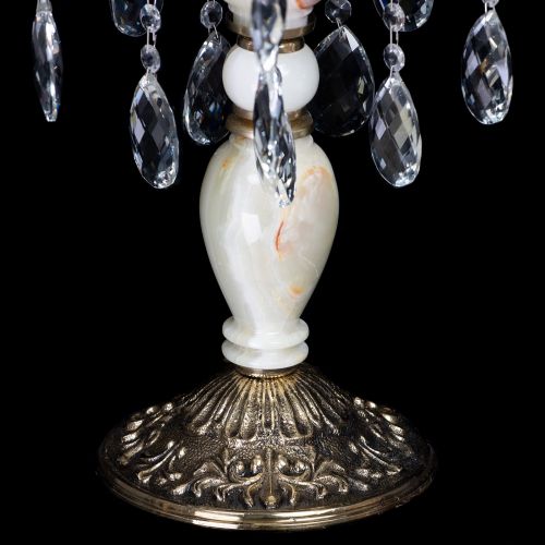 Настольная лампа Антик №5 с камнем в Магнитогорске Гусь Хрустальный