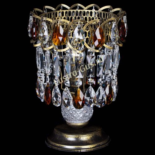 Настольная лампа Астра №1 под бронзу Чайная в Магнитогорске Гусь Хрустальный