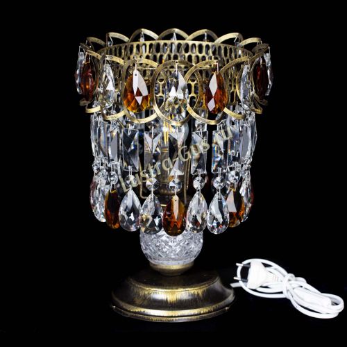 Настольная лампа Астра №1 под бронзу Чайная в Магнитогорске Гусь Хрустальный