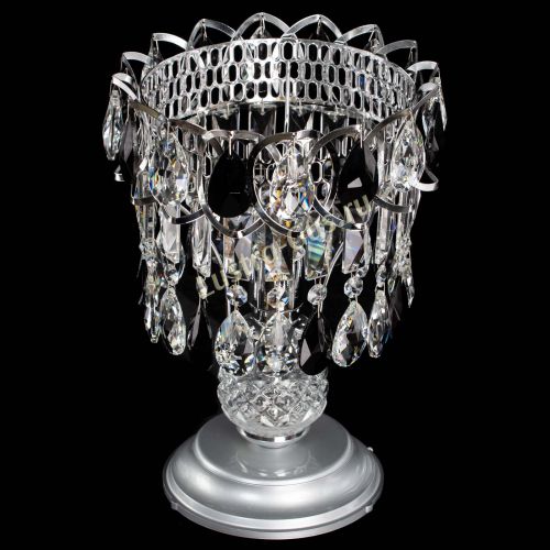 Настольная лампа Астра №1 черная в Магнитогорске Гусь Хрустальный