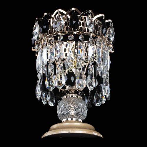 Настольная лампа Астра №1 черная в Магнитогорске Гусь Хрустальный