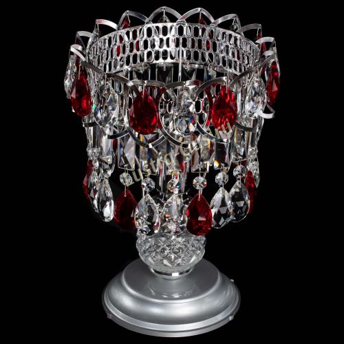 Настольная лампа Астра №1 красная в Магнитогорске Гусь Хрустальный