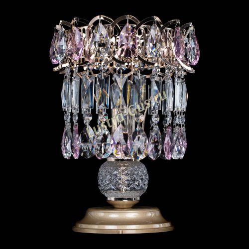 Настольная лампа Астра №1 розовая в Магнитогорске Гусь Хрустальный