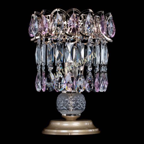 Настольная лампа Астра №1 розовая в Магнитогорске Гусь Хрустальный