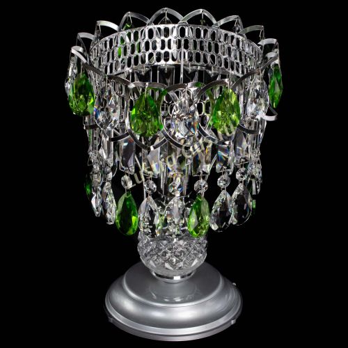 Настольная лампа Астра №1 зеленая в Магнитогорске Гусь Хрустальный