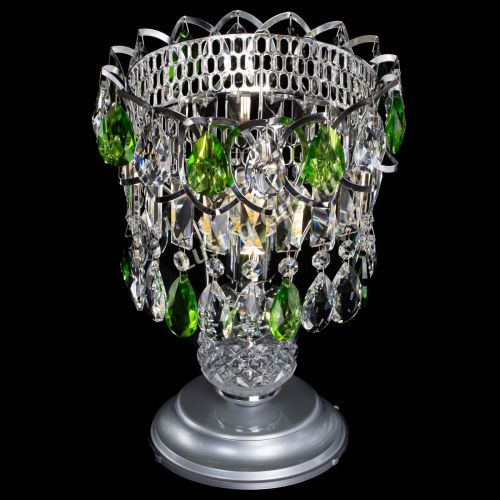 Настольная лампа Астра №1 зеленая в Магнитогорске Гусь Хрустальный