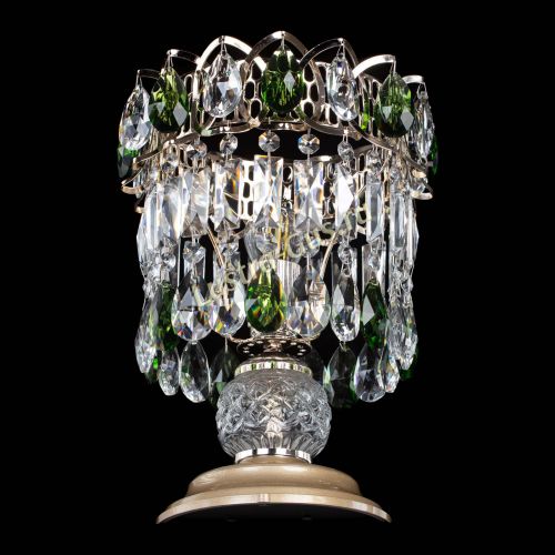 Настольная лампа Астра №1 зеленая в Магнитогорске Гусь Хрустальный