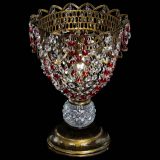 Настольная лампа Астра ажур №1 под бронзу Красная в Магнитогорске Настольная лампа Астра ажур №1 под бронзу Красная в Магнитогорске