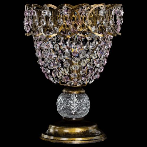 Настольная лампа Астра ажур №1 под бронзу Розовая в Магнитогорске Настольная лампа Астра ажур №1 под бронзу Розовая в Магнитогорске