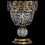 Настольная лампа Астра ажур №1 под бронзу Синяя в Магнитогорске Настольная лампа Астра ажур №1 под бронзу Синяя в Магнитогорске