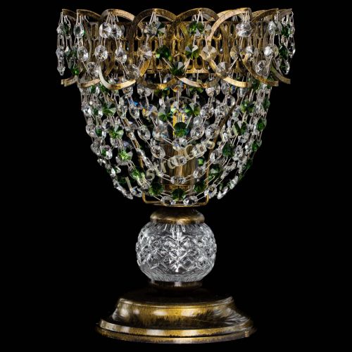 Настольная лампа Астра ажур №1 под бронзу Зеленая в Магнитогорске Настольная лампа Астра ажур №1 под бронзу Зеленая в Магнитогорске