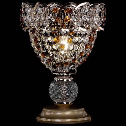 Настольная лампа Астра ажур №1 в Магнитогорске Гусь Хрустальный