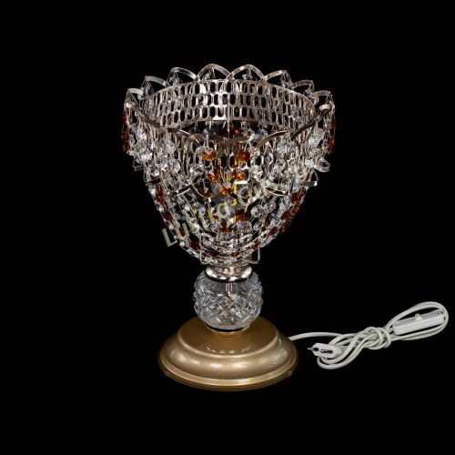 Настольная лампа Астра ажур №1 в Магнитогорске Гусь Хрустальный