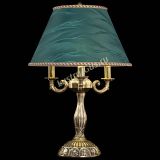 Бронзовая настольная лампа Аврора №3 с абажуром в Магнитогорске