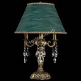 Бронзовая настольная лампа Аврора №3 Журавлик с абажуром в Магнитогорске